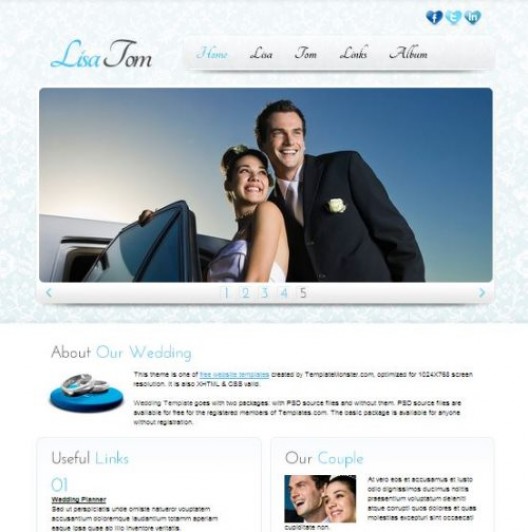 Hochzeits Homepage