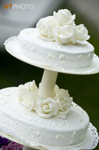 klassische Hochzeitstorte